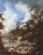 Seascape with Fishermen and Bathers (mk08) MAGNASCO, Alessandro
